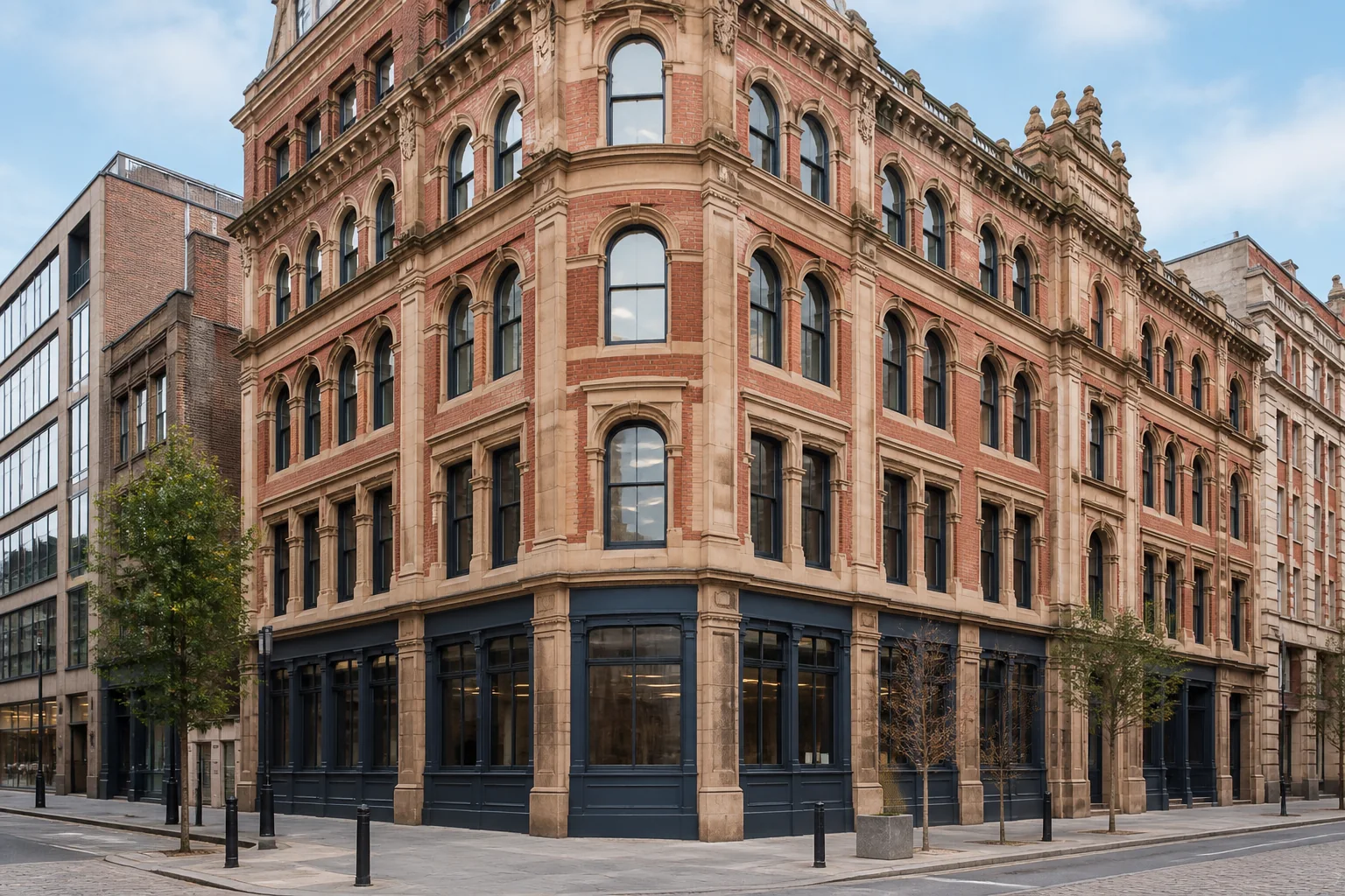Restored heritage building converted into modern offices